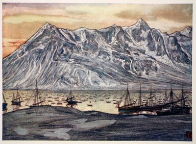 Fishing Boats at Lofoten, 1905 by Nico Jungman